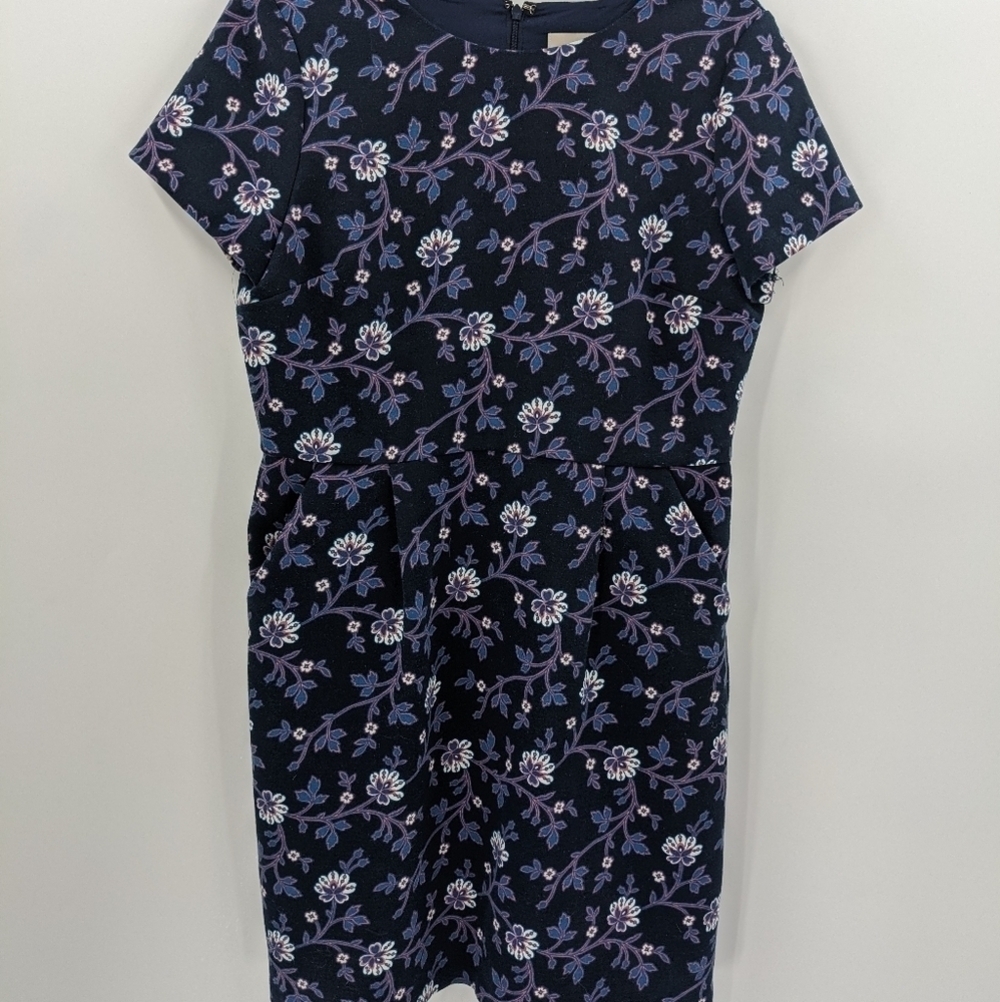 LOFT Floral Short Sleeve Dress
